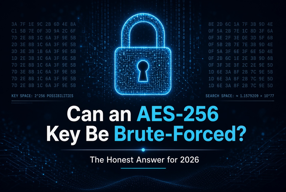 Can an AES-256 key be brute-forced