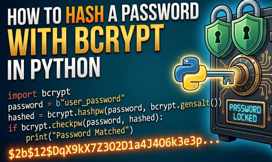 How to hash a password with bcrypt in Python