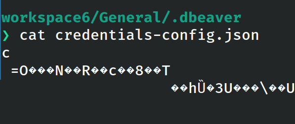 Encrypted credentials file