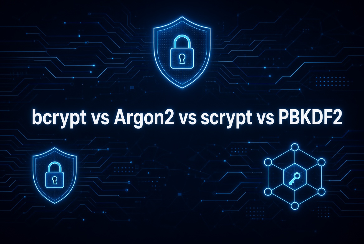 bcrypt vs Argon2 vs scrypt vs PBKDF2 comparison