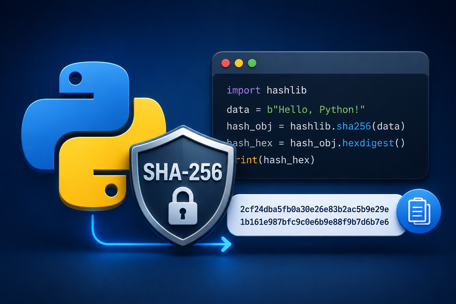 How to generate a SHA-256 hash in Python